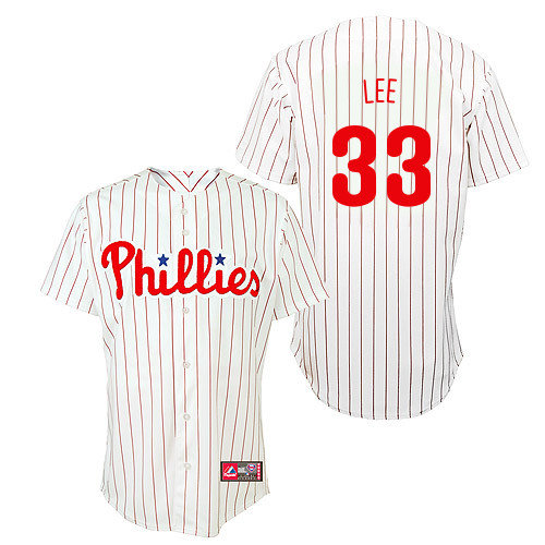 Cliff Lee #33 Youth Baseball Jersey-Philadelphia Phillies Authentic Home White Cool Base MLB Jersey